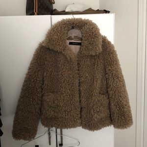 Zara faux fur jacket